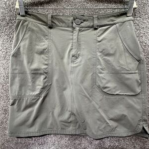 Eastern Mountain Sports Skort Women 6 Gray Cargo Hiking‎ Golf Tennis Nylon